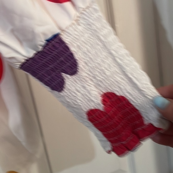 Beautiful V Neck multi color flower blouse 3X SOLD OUT 🌸 BN 35 - Picture 3 of 7